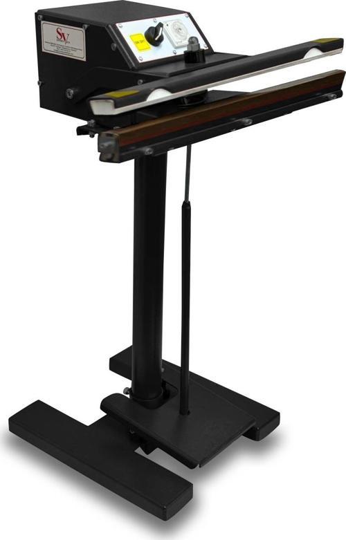 Pedallı 45 Cm Pro Naylon Poşet Yapıştırma Makinesi Yerli Üretim Black