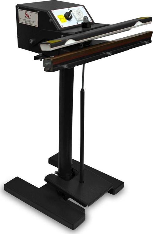 Pedallı 80 Cm Naylon Poşet Yapıştırma Makinesi Yerli Üretim Black