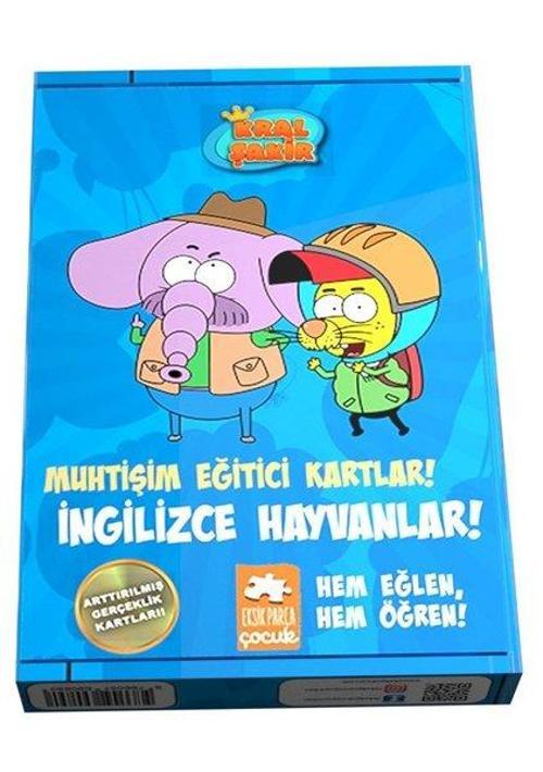 Kral Şakir-İngilizce Hayvanlar!-Muhtişim Eğitici Kartlar!