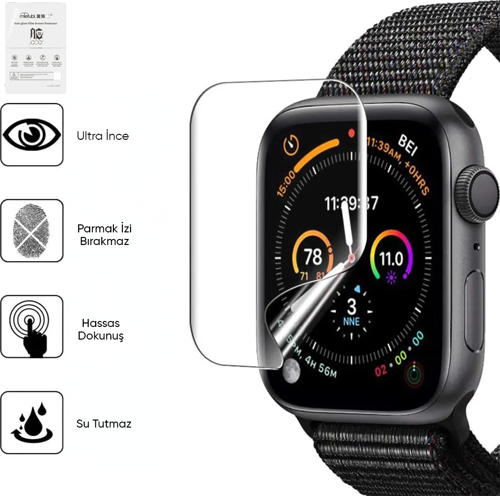 Samsung Galaxy Watch 42mm Saat Esnek Hydrojel Kırılmaz Cam Ekran Koruyucu Film