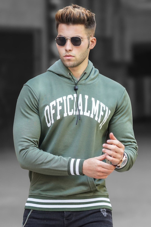 Haki Kapüşonlu Sweatshirt 5287