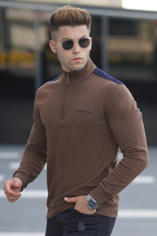 Koyu Kahverengi Erkek Sweatshirt 5155
