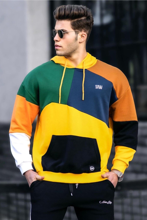 Erkek Sarı Sweatshirt 9602