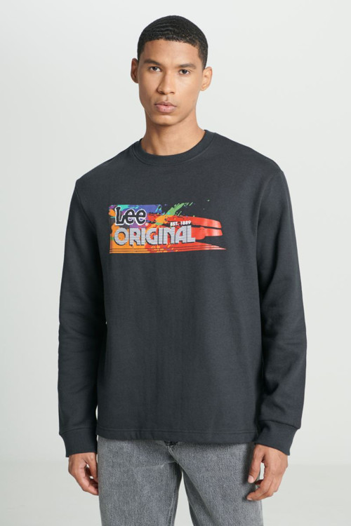 Bisiklet Yaka Sweatshirt Erkek Sweatshirt L232519001
