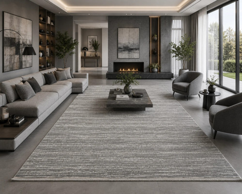 Lima 1182 Gri Modern Akrilik Salon Halısı