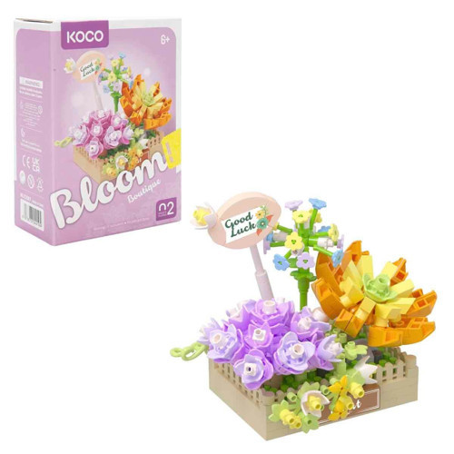 Boutique Sukulent Karışımı Yapım Blokları (295 Parça) | KOCO Botanik Hobi Seti