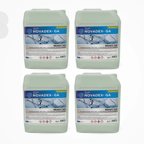 Novadex GA Alet Dezenfektanı (Cidex Muadili) 5 LT - 4 Adet (1 Koli)