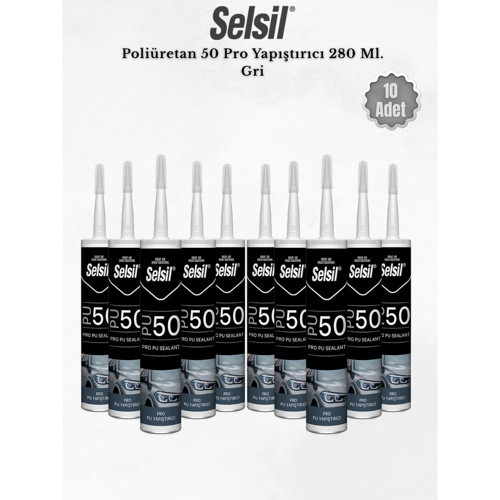Poliüretan Mastik Gri 280 Ml. - 10 Adet