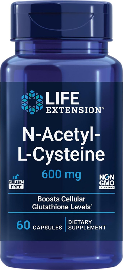 N-Acetyl-L-Cysteine Liver Health NAC 600 mg 60 Caps