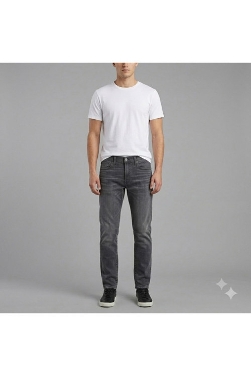 502 Tap Erkek Dar Paça Tapered Likralı kot Pantolon-0275