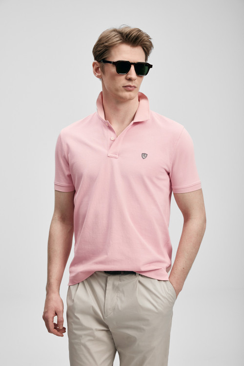 Laon Smart Erkek Polo Tişört Pembe