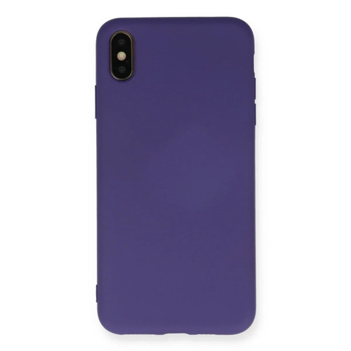 Apple İphone Xs Max Kılıf Nano İçi Kadife Silikon - Mor