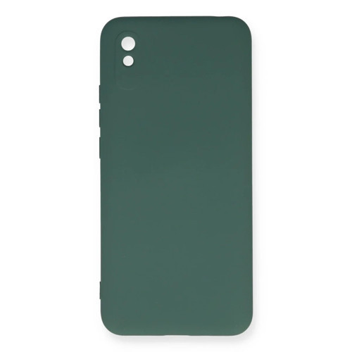 Xiaomi Redmi 9a Kılıf Nano İçi Kadife Silikon - Koyu Yeşil