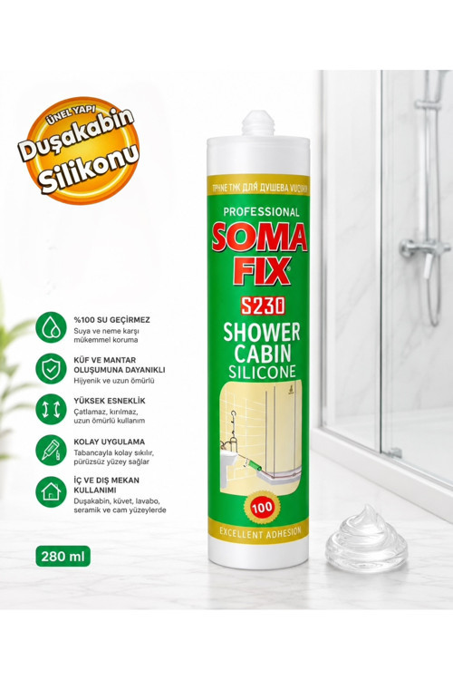Duşakabin Silikonu S230 280 Ml Şeffaf