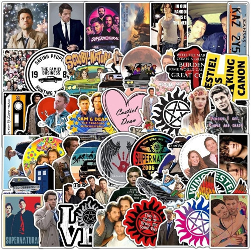 Supernatural Dizisi Seri 1 Macbook Notebook Tablet Telefon Ajanda Laptop Defter Sticker Seti
