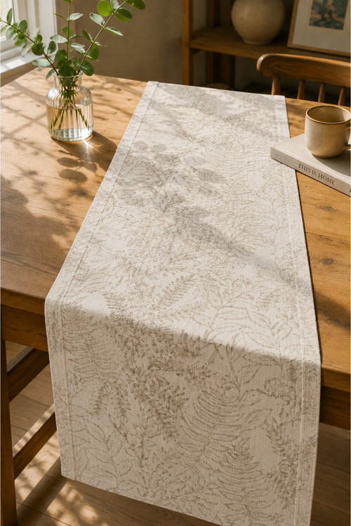 Nature Sketch Premium Bej Runner 40x140 cm