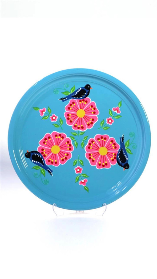 Tepsi Mavi Kuşlu (33 Cm)