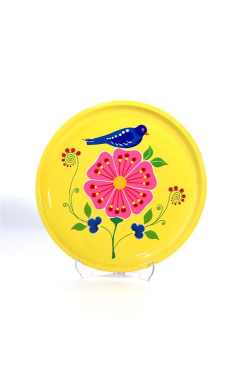 Tepsi Sarı Kuşlu (26 Cm)