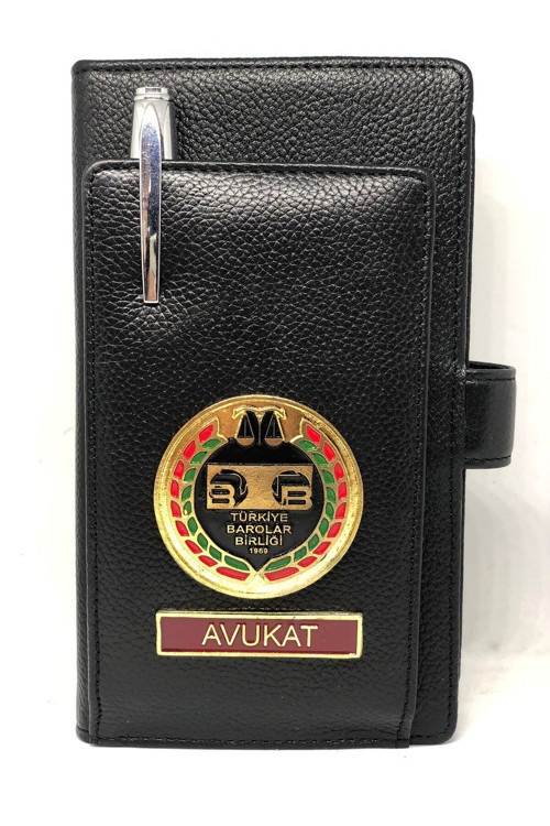Barolar Birliği Avukat Telefonluk Notluk Kartlık Cüzdan Hakiki Deri