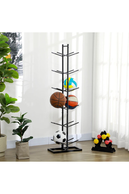 12'li Metal Top Sepeti Metal Top Rafı Top Düzenleyici