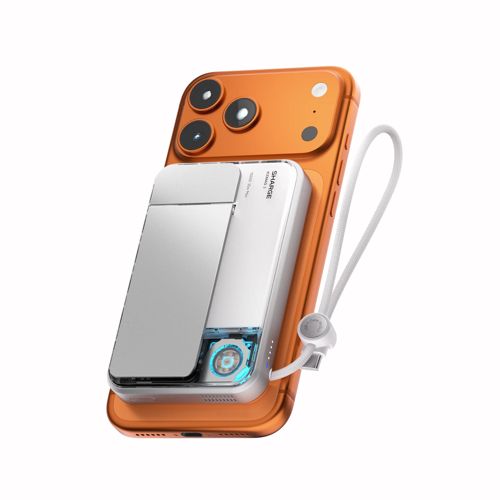 Icemag 3 Soğutucu Fanlı Standlı 10000 mAh Qi2 25W MagSafe Uyumlu Şeffaf Powerbank Dahili Kablolu Hızlı Şarj Cihazı