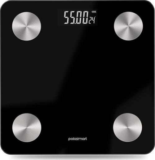 PSC55 Yağ Ölçer Akıllı Bluetooth Tartı Baskül Siyah