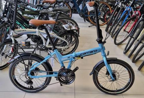 Flexi 121 HD 20" Jant 35 CM 21 Vites Hidrolik Fren Katlanır Bisiklet Mavi