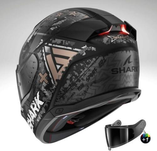 Skwal i3 Hellcat Mat Kapalı Kask - Antrasit/Siyah