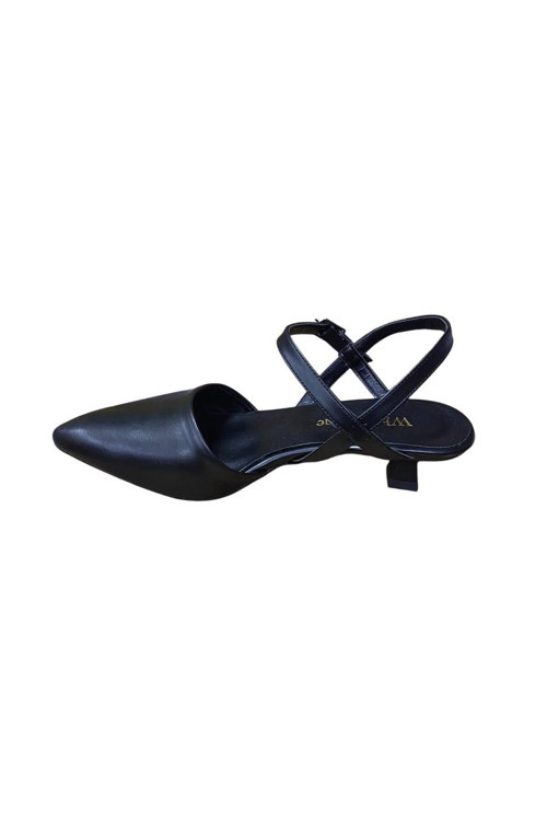 Kadın Arkası Açık Burnu Kapalı Kısa Kadeh Topuk Stiletto