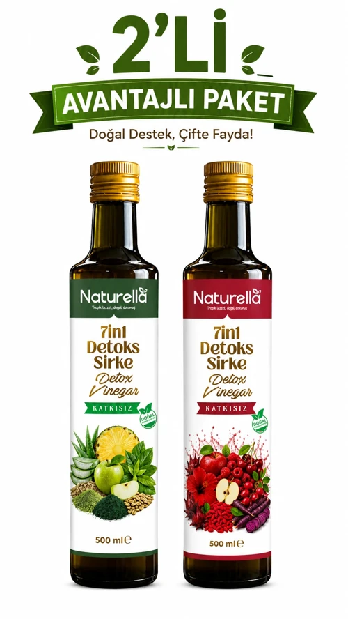 NATURELLA 7İN 1 GREEN &RED DETOKS SİRKE 2'Lİ SET