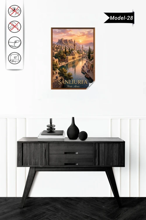 Türkiye İller Tablo - Poster Şanlıurfa (Model-28)