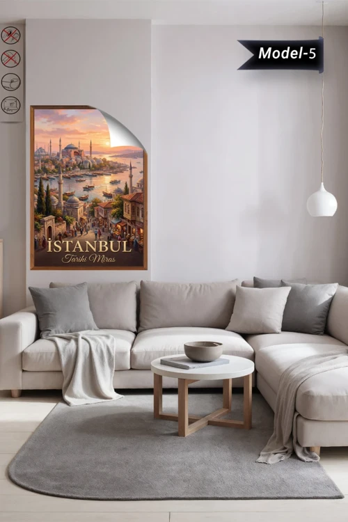 Türkiye İller Tablo - Poster İstanbul (Model-5)