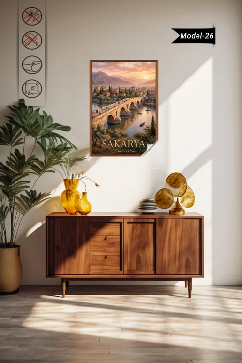 Türkiye İller Tablo - Poster Sakarya (Model-26)