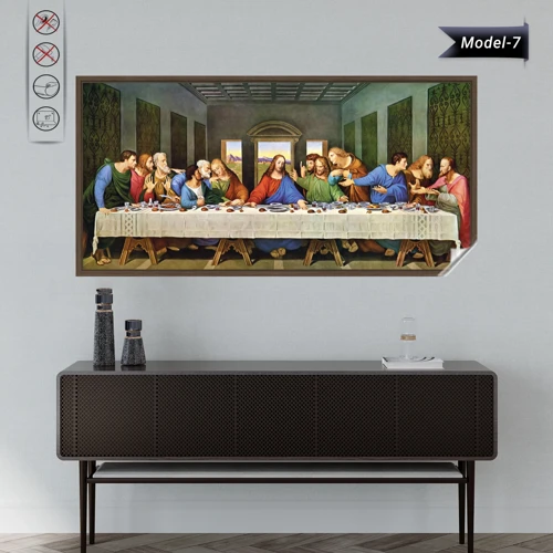 Son Akşam Yemeği Tablo - Poster Dünyaca Ünlü (Model- 7)