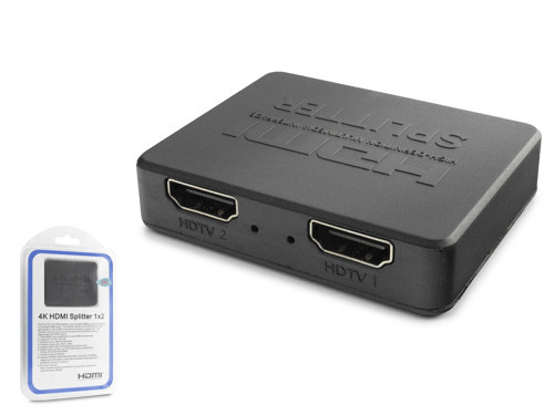 HDMI Splitter 4K 1 In 2 Out + Usb Güç Kablosu (HDX1371- Siyah)