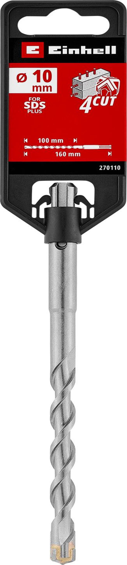 Orijinal SDS Plus 4 Ağızlı Beton Matkap Ucu 10 x 160 mm 49270110