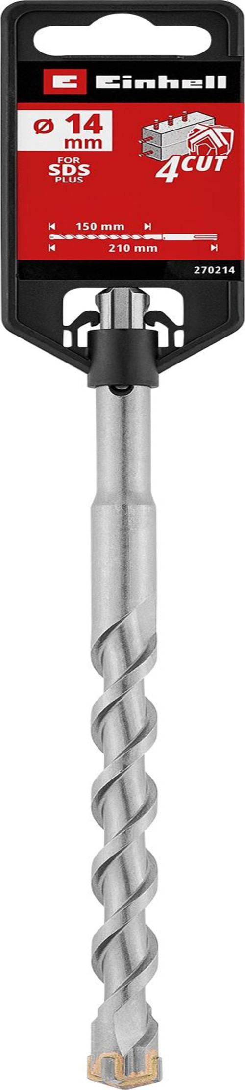 Orijinal SDS Plus 4 Ağızlı Beton Matkap Ucu 14 x 210 mm 49270214