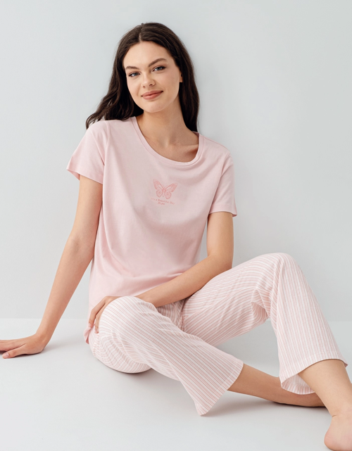 3593-S Kısa Kol Pijama Takımı