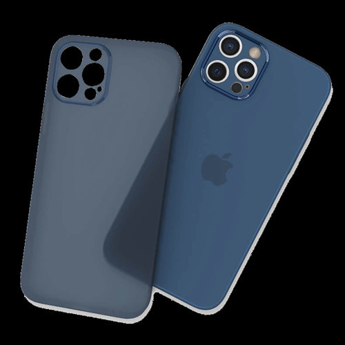 iPhone 13 Pro Max 0,3mm Ultra İnce Silikon Kılıf Mavi