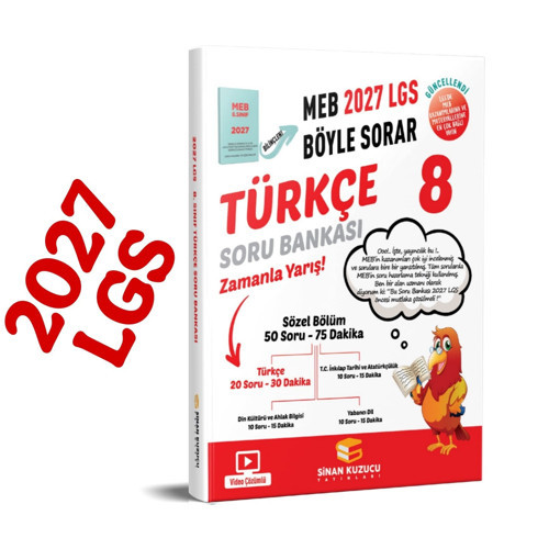 8. Sınıf 2027 Lgs Meb Böyle Sorar TÜRKÇE Soru Bankası Video Çözümlü