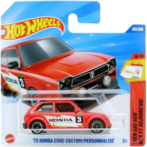 '73 Honda Civic Custom - Kırmızı (1/64) JBB42