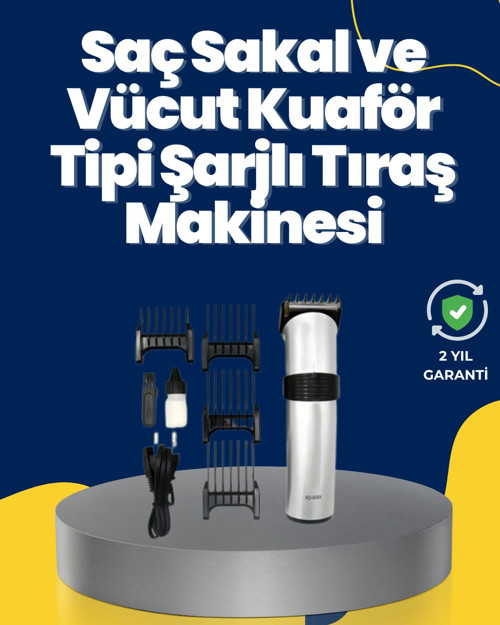 5 Farklı Kesim Tarağıyla Gelen Çok Amaçlı Tıraş Cihazı