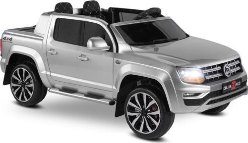 441 QUATTRO 4X4 24V KUMANDALI AKÜLÜ ARABA METALİK GRİ BOYALI