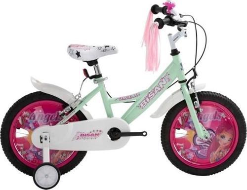 KDS 2100 KIZ ÇOCUK BİSİKLETİ 26CM 16 JANT MİNT YEŞİL SARI