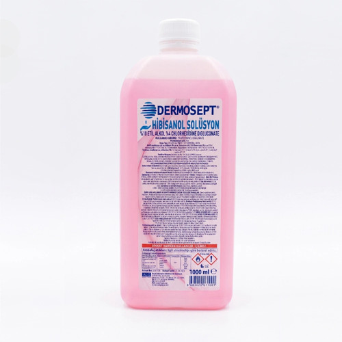 Hibisanol Solüsyon Klorheksidinli (4%) Alkol Bazlı (10%) 1 Litre