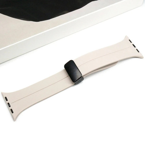 Ally Apple Watch 7-8 45Mm 6-5-4 44Mm Watch Ultra 49Mm Manyetik Uçlu Silikon Kayış Kordon 3-2-1 42Mm-