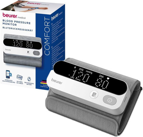 BM 59 Bluetooth Üst Koldan Tansiyon Ölçer – Kablosuz Manşet, Şarj Edilebilir, Aritmi Tespiti