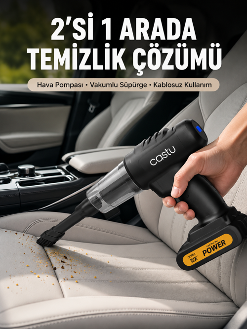 popüler Kablosuz Araç El Süpürgesi Hava Pompası Kombinasyon 2026