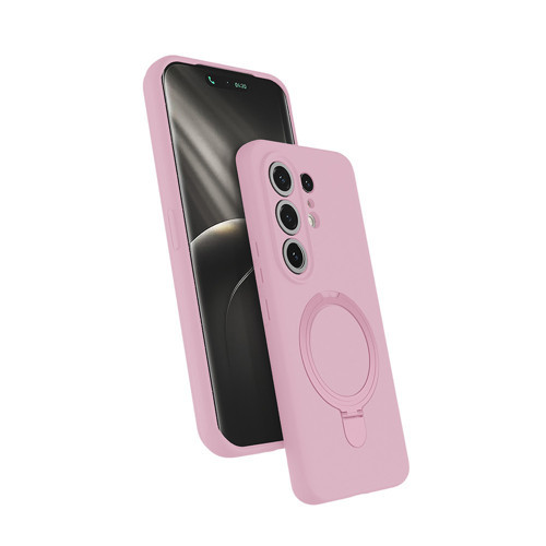 Tecno Camon 50 Pro Kılıf M-safe Şarj Özellikli Standlı MKST Samara Kapak - Pembe