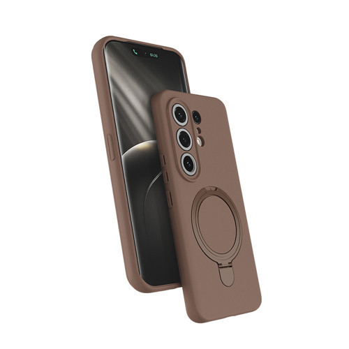 Tecno Camon 50 Pro Kılıf M-safe Şarj Özellikli Standlı MKST Samara Kapak - Desert Gold